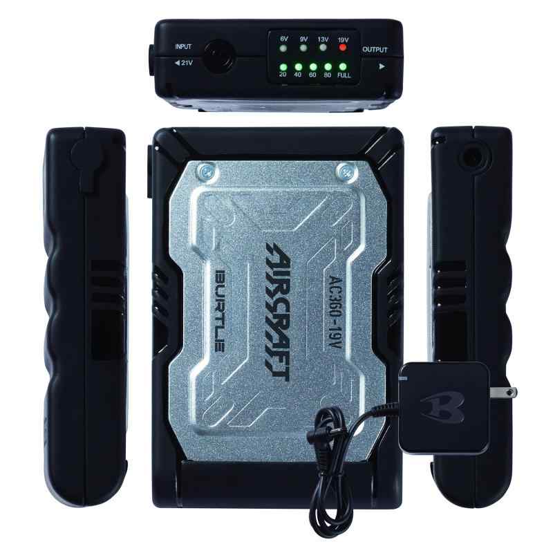 (たくと様)BURTLE バートル バッテリー AC360 19V新品　4個 バートル AC360-35 エアークラフト 19V専用リチウムイオン