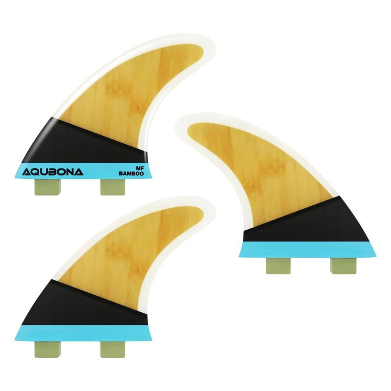 Bamboo バンブー グラスファイバー サーフボード用 3フィン サーフボードフィン ショートボード アクセサリー MFサイズ singble twin tabs