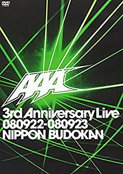 【中古】(非常に良い)AAA 3rd Anniversary Live 080922-080923 日本武道館(スペシャル盤) [DVD]