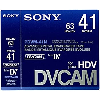 【中古】(未当てはめる･未開封品)SONY PDVM-41N/3 ミニDVCAM/HDV磁気テープ 32分 10本容器に並べる