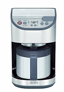 【中古】KRUPS KT611 Precision Programmable Thermal Carafe Coffee Maker Machine with Stainless Steel Housing 10-Cup Silver by KRUPS