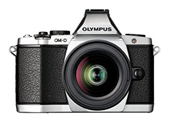 【中古】(非常に良い)OLYMPUS ミラーレス一眼 OM-D E-M5 レンズキット シルバー 1605万画素 防塵 防滴 OM-D E-M5 LKIT SLV