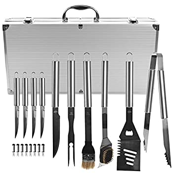 【中古】(未使用品)Chef Buddy Heavy Duty 19-Piece BBQ Set with Case by Chef Buddy