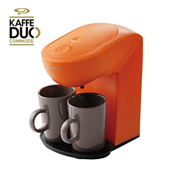 【中古】(非常に良い)レコルト コーヒーメーカー カフェ デュオ コモド オレンジ KD-2OR