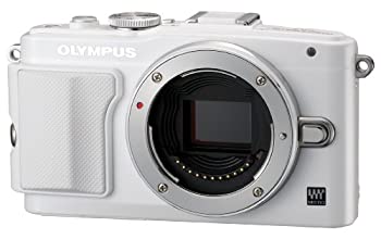 【中古】(非常に良い)OLYMPUS ミラーレス一眼 PEN Lite E-PL6 ボディ ホワイト E-PL6 BODY WHT