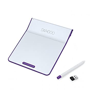 【中古】ワコム 書き込み付き添い人タッチパッド 無線電話 Bamboo Pad パープル CTH300U