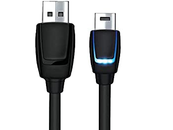【中古】(非常に良い)dreamGEAR PS4用 LEDマイクロUSD充電ケーブル? ブラック