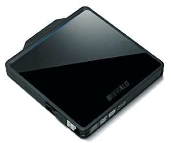 【中古】BUFFALO BDXL対応 USB2.0用ポータブルBlu-rayドライブ Wケーブル収納タイプ ブラック BRXL-PC6VU2-BKC｜COCOHOUSE