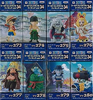 【中古】(非常に良い)ワンピース ワールドコレクタブルフィギュア vol.34 アニメ プライズ バンプレスト（全８種フルコンプセット）