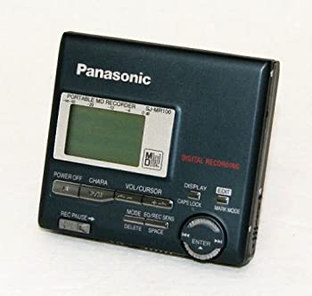 【中古】(人並み外れたに好いたらしい)Panasonic パナソニック SJ-MR100-K 黒いこと 携帯型MDリコーダー MDLP非相応う （MD吹き込み生まれ変わり兼用機／録再／MDウォークマン／MD電気蓄音機）