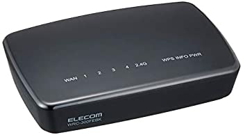 【中古】(非常に良い)エレコム WiFi 無線LAN 中継器 11n/g/b 300Mbps ACアダプタ接続モデル WRC-300FEBK-R