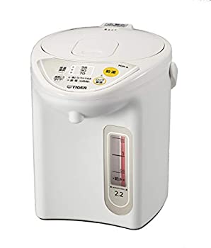 【中古】タイガー魔法瓶(TIGER) マイコン電気ポット アーバンホワイト 2.2L 保温機能 節電タイマー PDR-G220-WU｜COCOHOUSE
