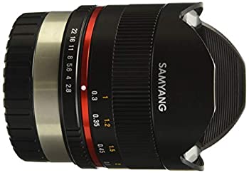【中古】SAMYANG 単焦点魚眼レンズ 8mm F2.8 II ブラック フジフイルム X用 APS-C用｜COCOHOUSE