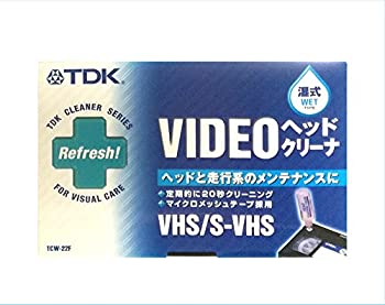 【中古】(未使用品)TDK ビデオヘッドクリーナー 湿式 VHS／S-VHS用 TCW-22F