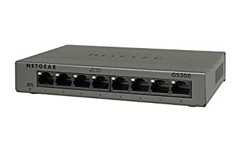 【中古】(人並み外れたに似つかわしい)NETGEAR スイッチングこしき ギガビット 8界面 気違い受け答え とり備える不必要 省ワット数心積もり  GS308-100JPS