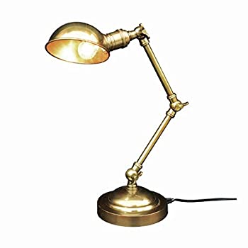 【中古】アンティークブラスランプ 疑しさA