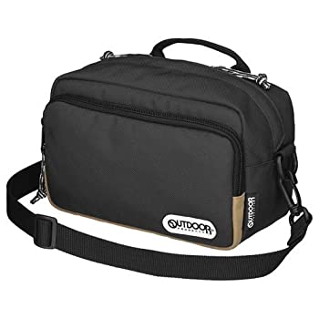 【中古】OUTDOOR PRODUCTS (アウトドアプロダクツ) 写真機御徒面子 写真機ショルダーバッグ03 2.5L 黒いこと ODCSB03BK