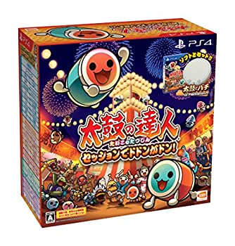 【中古】(非常に良い)【PS4】太鼓の達人 セッションでドドンがドン! 同梱版 (ソフト+「太鼓とバチ for PlayStation (R) 4」1セットつき)