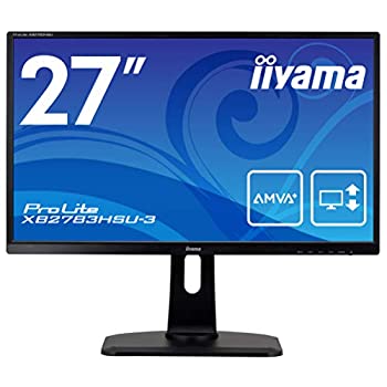 【中古】(非常に良い)iiyama モニター ディスプレイ XB2783HSU-B3 (27インチ／フルHD(1920×1080)／AMVA+／DisplayPortHDMID-sub／昇降／)
