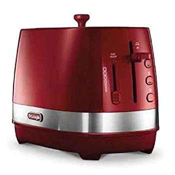 【中古】デロンギ(DeLonghi) ?活動的 続きもの ポップアップトースター 赤いこと CTLA2003J-R