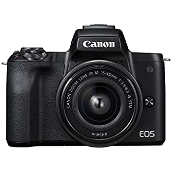 【中古】キヤノン EOS Kiss M 【EF-M15-45 IS STM レンズキット】 (ブラック/ミラーレス一眼カメラ) EOSKISSMBK1545IS|COCOHOUSE