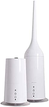 (未使用・未開封品)モダンデコ 加湿器 ハイブリッド 大容量 タワー型 リモコン付 卓上 アロマ (ホワイト)