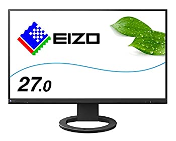 【中古】(人並み外れたに好いたらしい)EIZO 27.0型フレームレスモニターFlexScan EV2760-BK(2560×1440／アンチグレアIPS／疲労困憊目助け出す／黒いこと)