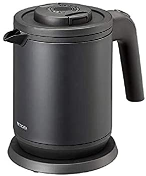 【中古】(非常に良い)タイガー魔法瓶 電気ケトル 6 Safe 安心・安全機能 マットブラック0.8L PCK-A080KM