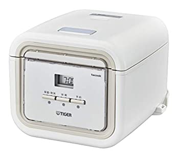 【中古】(人並み外れたに好いたらしい)タイガー魔法瓶(TIGER) 炊飯器 5.5合 一人暮らし用 パソコン 等しく膳立て役立つこと付き添い人 処方せん付 tacook 炊きたて 自然的白いこと JAJ-G550WN