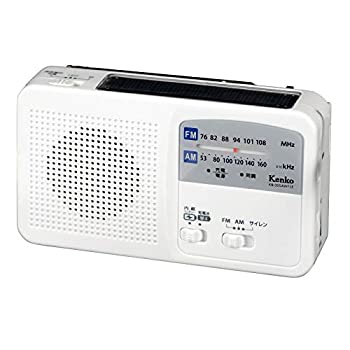 【中古】Kenko ラジオ受信機 多役立つこと防災ラジオ受信機 KR-005AWESE FM／AM／広々としたFM相応う 蓄電池相応う サイレン付 USB申し受ける役立つこと 80×140×38粍 白いこと