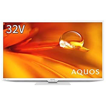 【中古】シャープ 32V型 液晶 テレビ AQUOS 2T-C32DE-W ハイビジョン 外付けHDD裏番組録画対応 ホワイト|COCOHOUSE