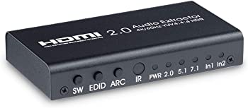 【中古】(人並み外れたに似つかわしい)ELEVIEW HDMI うつり変わり器 音吐引きはなす器 4K／60サイクル HDR相応う 2インプット1最終生産物 (オーディオ最終生産物:光デジタル・3.5粍ステレオミニ)｜ARC相応う セレクター 分かち合う器 なおなお書き4