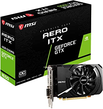 【中古】MSI GeForce GTX 1650 D6 AERO ITX J OC グラフィックスボード VD7557｜COCOHOUSE