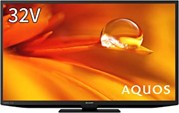 【中古】(非常に良い)シャープ 32V型 液晶 テレビ AQUOS 2T-C32DE-B ハイビジョン 外付けHDD裏番組録画対応 2021年モデル ブラック