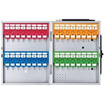 【中古】(未使用品)カール事務器 鍵収納 キーボックス 32個吊 シルバー CKB-32-S