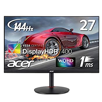 【中古】(人並み外れたに好いたらしい)Acer ゲーミングモニター XV272UPbmiiprzx 27in IPS 非光輝 2560x1440 WQHD 400シーディー 1ms(VRB) 144サイクル