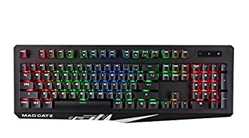 【中古】(未使用品)Mad Catz (マッドキャッツ) 国内正規 現行品 ゲーミング キーボード S.T.R.I.K.E4 有線 CHERRY 赤軸 メカニカ