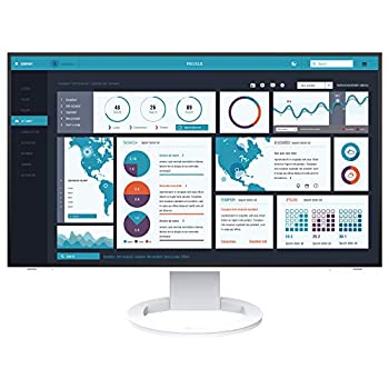 【中古】(人並み外れたに好いたらしい)EIZO FlexScan EV2795-WT （27.0型／2560×1440／フレームレスモニター／アンチグレアIPS／疲労困憊目助け出す／白いこと）