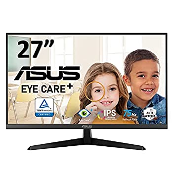 【中古】(未当てはめる品)ASUS 管する Eye Care VY279HE 27in/盛りだくさん固定ディスク/IPS/抗菌産業/75サイクル/1ms/HDMI%ｶﾝﾏ%VGA/ブ