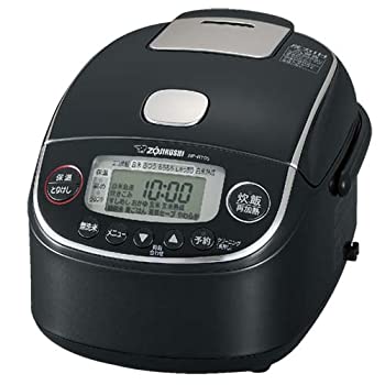 【中古】象印マホービン 炊飯器 3合 圧力IH式 極め炊き プラチナ厚釜 ブラック NP-RT05-BA|COCOHOUSE