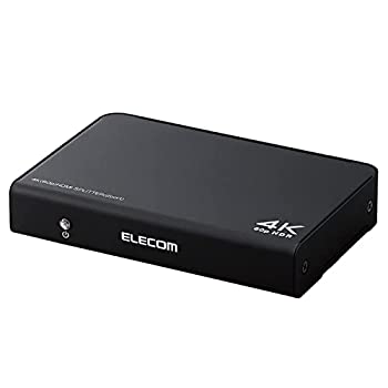 【中古】(未当て嵌める品)エレコム HDMI分かち合う器 4K 60サイクル(18Gbps) 1インプット 2最終生産物 HDCP2.2相応う VSP-HDP12BK