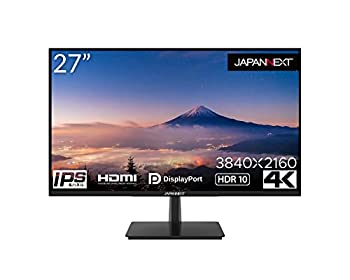 【中古】JAPANNEXT 4K HDR対応 27ｲﾝﾁ JN-IPS2706UHDR HDMI DP sRGB100% IPS