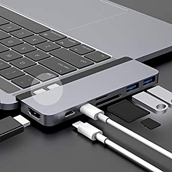 【中古】HyperDrive USB C こしき Mac Type-C 7-インチ-2 こしき MacBook Pro Air iPad Pro USB-C 40Gb
