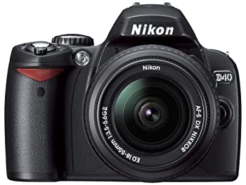 【中古】［状態良好］Nikon デジタル一眼レフカメラ D40 レンズキット ブラック D40BLK｜COCOHOUSE