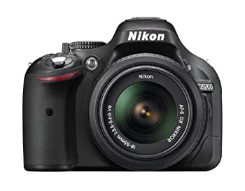 【中古】Nikon デジタル一眼レフカメラ D5200 レンズキット AF-S DX NIKKOR 18-55mm f／3.5-5.6G VR付属 ブラック D 54,138円