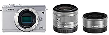 【中古】Canon ミラース一眼カメラ EOS M100 ダブルレンズキット ホワイト EOSM100WH-WLK|COCOHOUSE