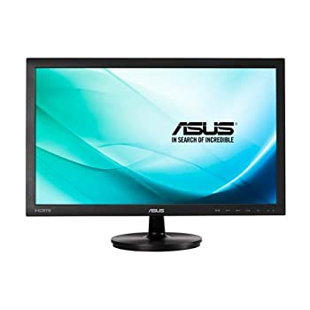 【中古】(非常に良い)ASUS 23.6型フルHDディスプレイ ( 視野角170° / HDMI×1,DVI-D×1 / VESA対応 / ノングレア / ) VS247HV