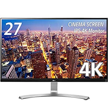 【中古】LG 管する 見せびらかす 27UD68-W 27in/4K(3840×2160)/IPS 非光輝/HDMI×2、DisplayPort/青味ともし火切り詰め役立つこと