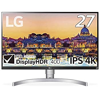 【中古】［状態良好］LG モニター ディスプレイ 27UL650-W 27インチ/4K/DisplayHDR400/FreeSync/IPS非光沢/HDMI×2、DisplayPort/高さ調節、ピボット対応