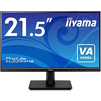 【中古】(人並み外れたに好いたらしい)iiyama 管する 見せびらかす 21.5in 盛りだくさん固定ディスク VA DisplayPort HDMI D-Sub XU2294HS-B1